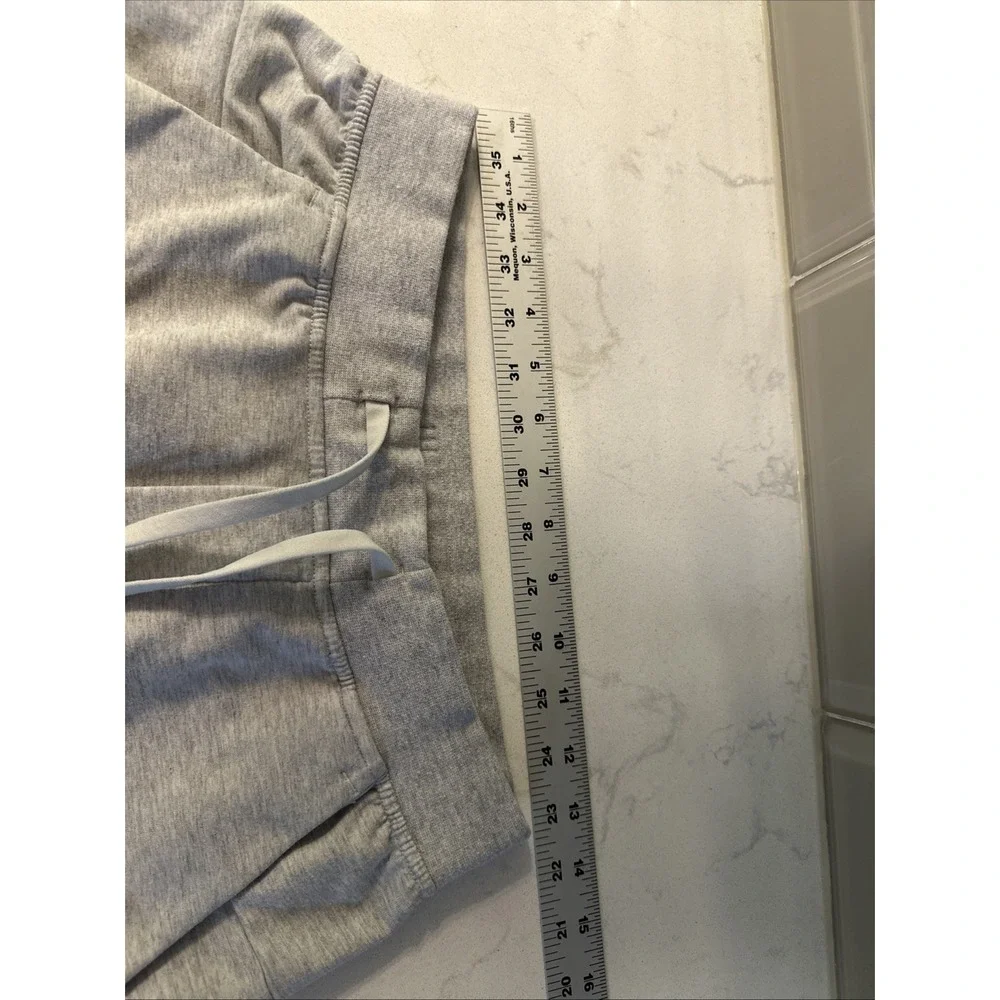 Lululemon City Sweat Pant Slim Stretch French Terry Slim Tapered Fit Size S Gray